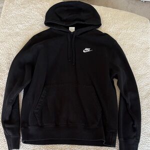 Nike Men's Black Hoodie with Logo